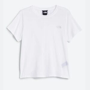 THE NORTH FACE Wander Twist Back SS White Cropped Crewneck T-Shirt Size Medium